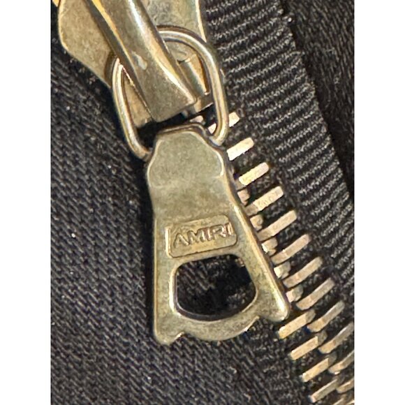 Size 31 Amiri Black Jeans Stretch Straight Skinny Stack Distress Mens Womens - Picture 8 of 14